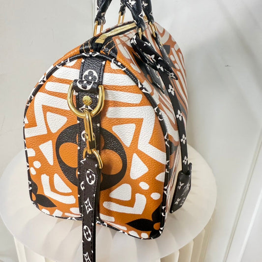 Limited SA Rank Preloved Louis Vuitton Speedy 25 2way Bag Orange Handle Bag