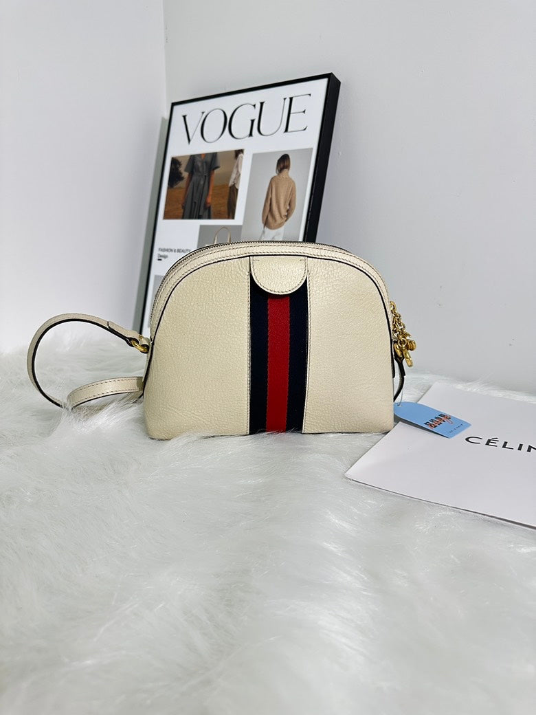 Gucci Ophidia Cream Shoulder Bag - Preloved, Vintage Designer Handbag