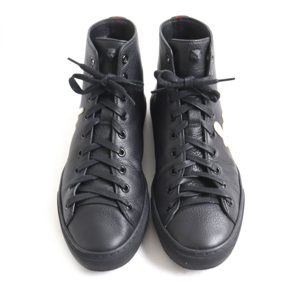GUCCI High cut sneakers Main: Calf leather black mens 5 Used