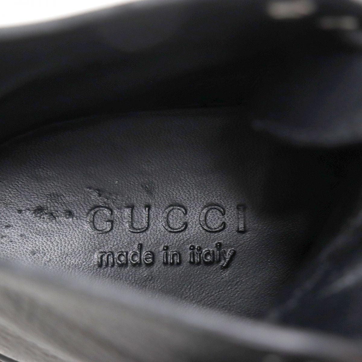 GUCCI High cut sneakers Main: Calf leather black mens 5 Used