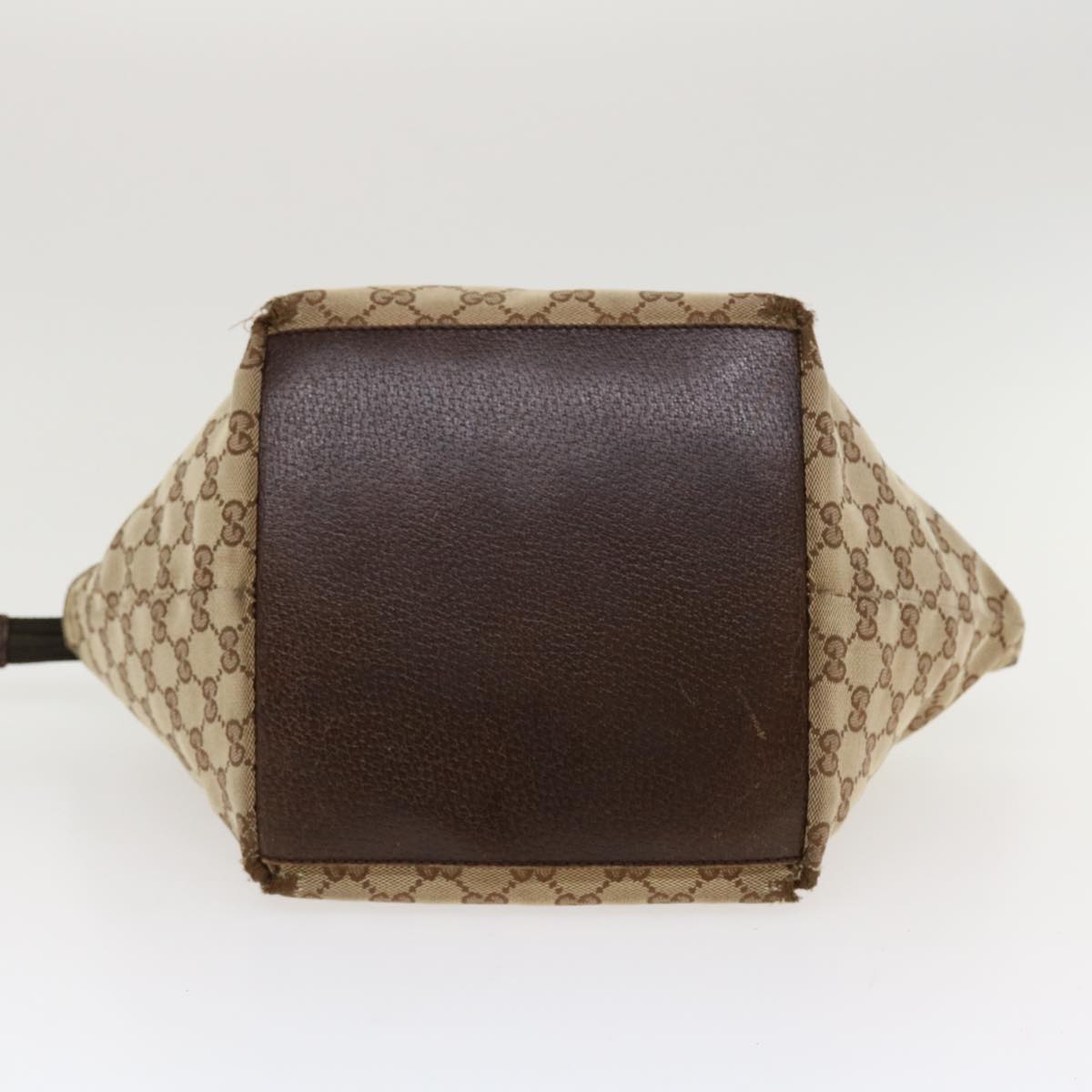 GUCCI Web Sherry Line GG Canvas Hand Bag Beige Green Red 214397  rd4468