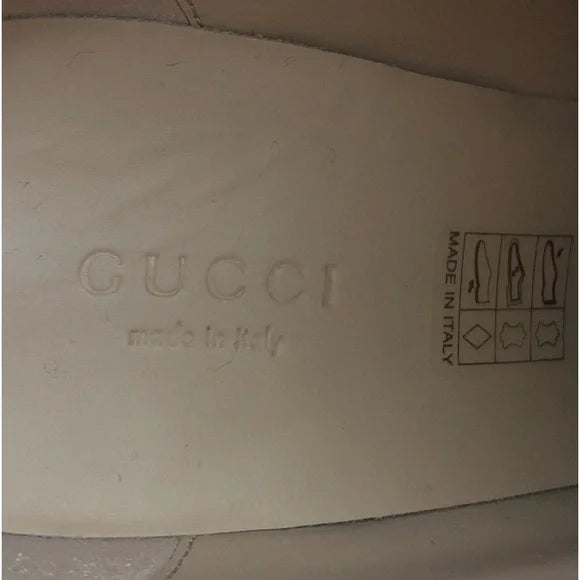 Gucci Leather Trip Boots in Garnet Red
