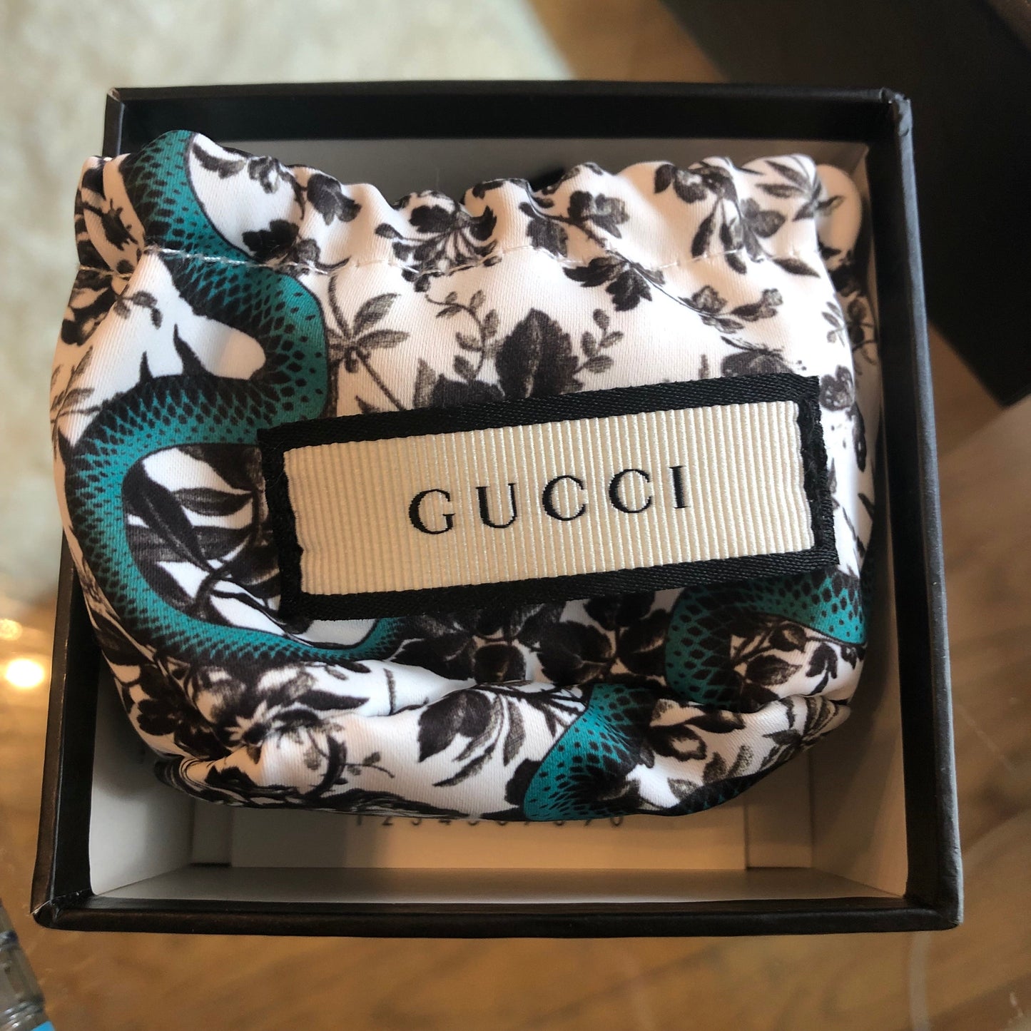 Gucci Crystal Double G Ring in Silver