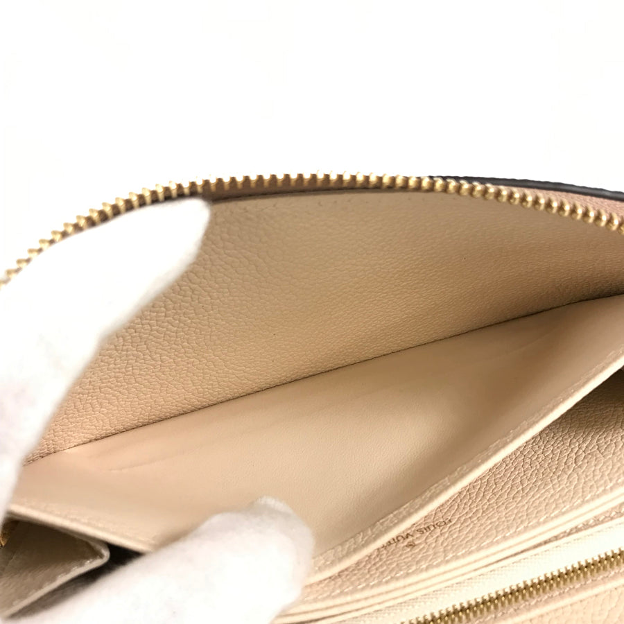 LOUIS VUITTON Bicolor Monogram Emplant Zippy Wallet purse Zip Around