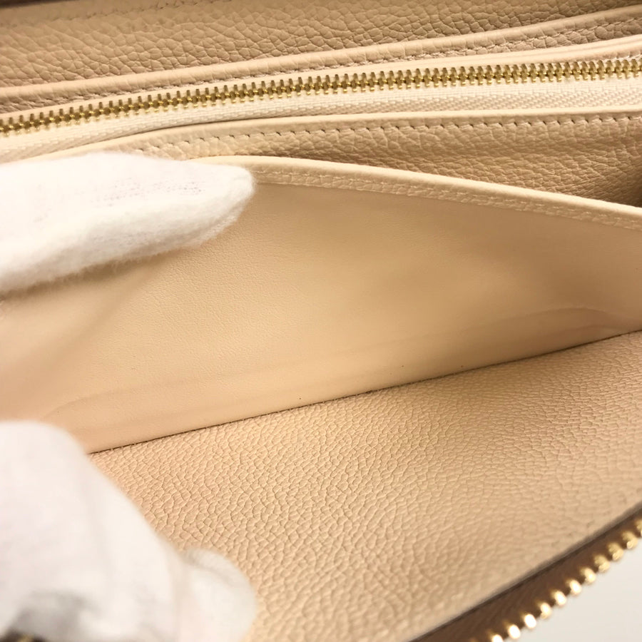 LOUIS VUITTON Bicolor Monogram Emplant Zippy Wallet purse Zip Around