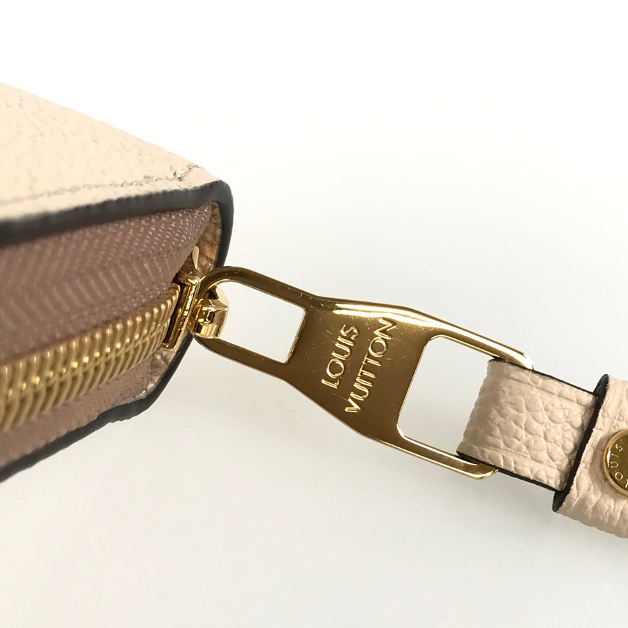 LOUIS VUITTON Bicolor Monogram Emplant Zippy Wallet purse Zip Around