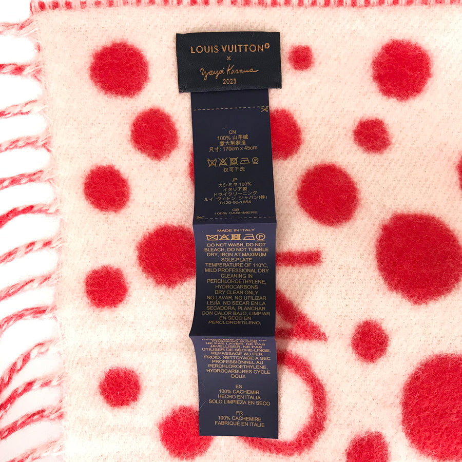 LOUIS VUITTON 2023 Yayoi Kusama collaboration Infinity Dot Women's Scarf