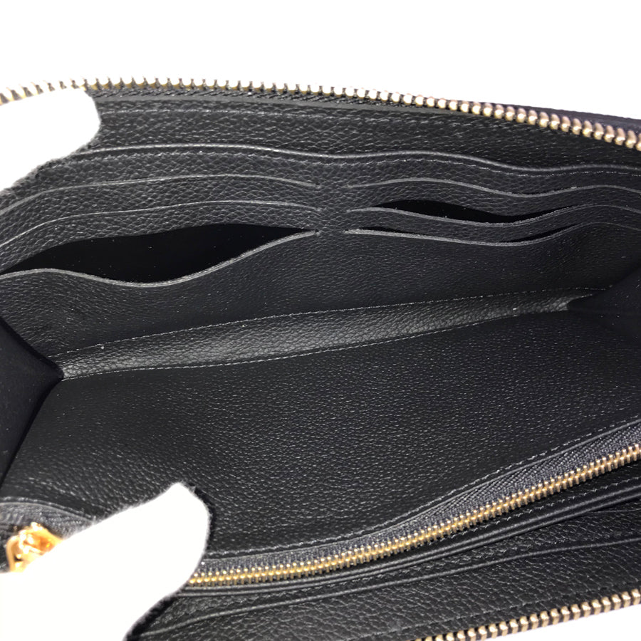 LOUIS VUITTON Bicolor Monogram Emplant Zippy Wallet purse Zip Around