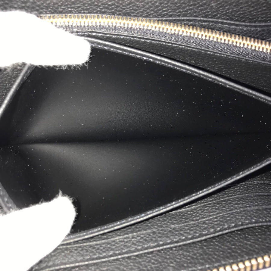 LOUIS VUITTON Bicolor Monogram Emplant Zippy Wallet purse Zip Around