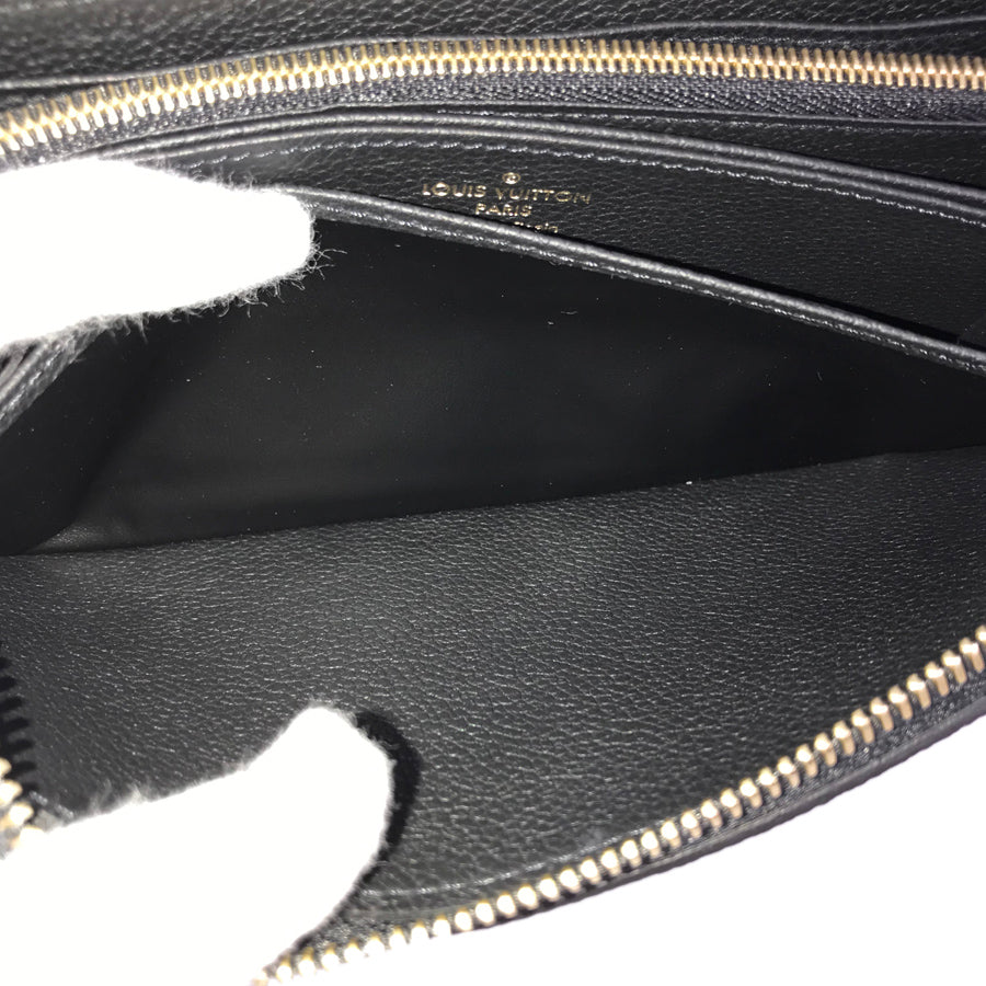 LOUIS VUITTON Bicolor Monogram Emplant Zippy Wallet purse Zip Around