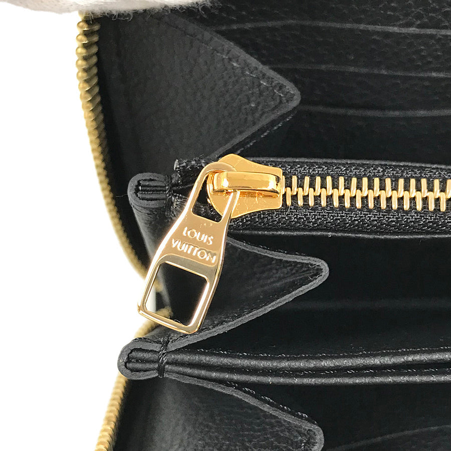 LOUIS VUITTON Bicolor Monogram Emplant Zippy Wallet purse Zip Around