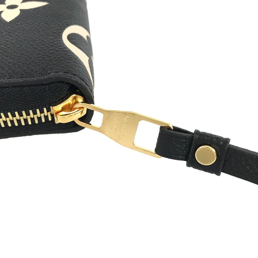 LOUIS VUITTON Bicolor Monogram Emplant Zippy Wallet purse Zip Around