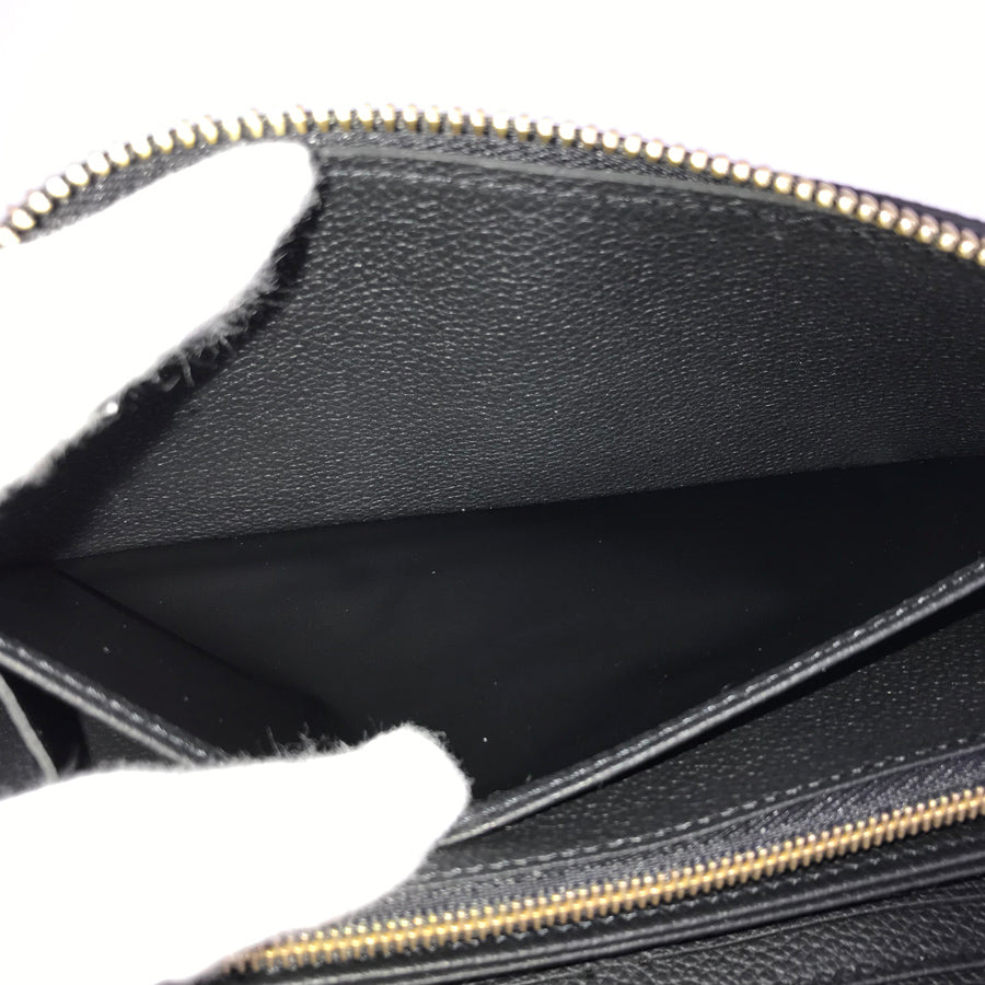 LOUIS VUITTON Bicolor Monogram Emplant Zippy Wallet purse Zip Around