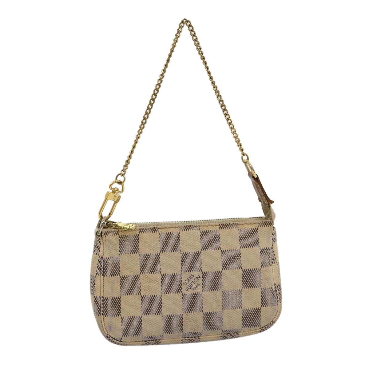 LOUIS VUITTON Damier Azur Mini Pochette Accessoires Pouch N58010 LV Auth rz439