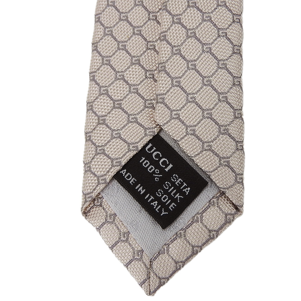 GUCCI tie silk Pink beige type mens Used