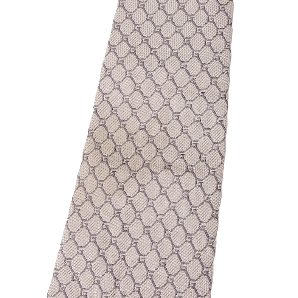 GUCCI tie silk Pink beige type mens Used
