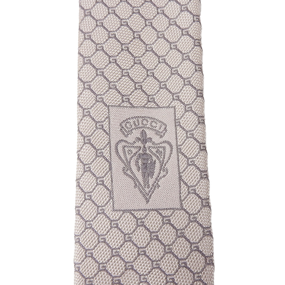 GUCCI tie silk Pink beige type mens Used