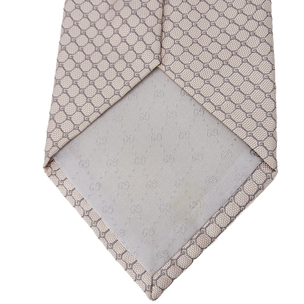 GUCCI tie silk Pink beige type mens Used