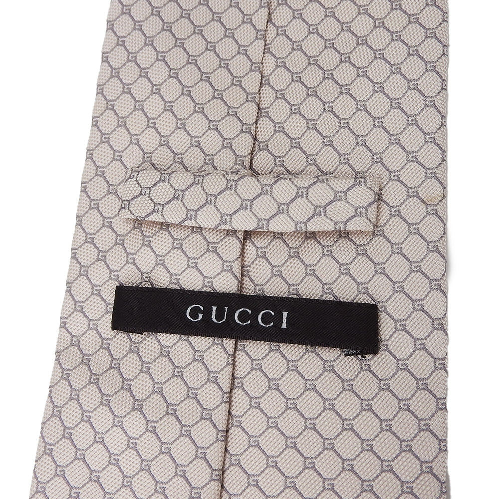 GUCCI tie silk Pink beige type mens Used