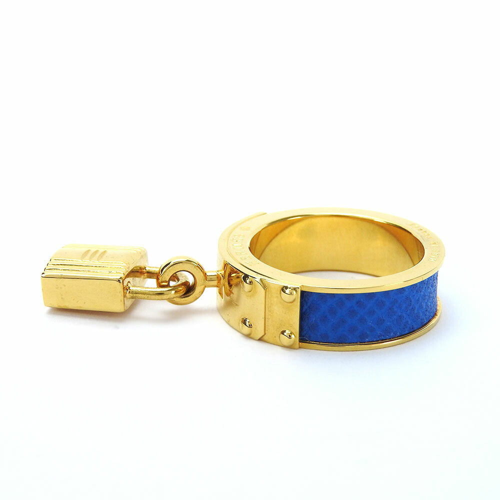 HERMES Scarf ring Metal, Leather gold Women Used