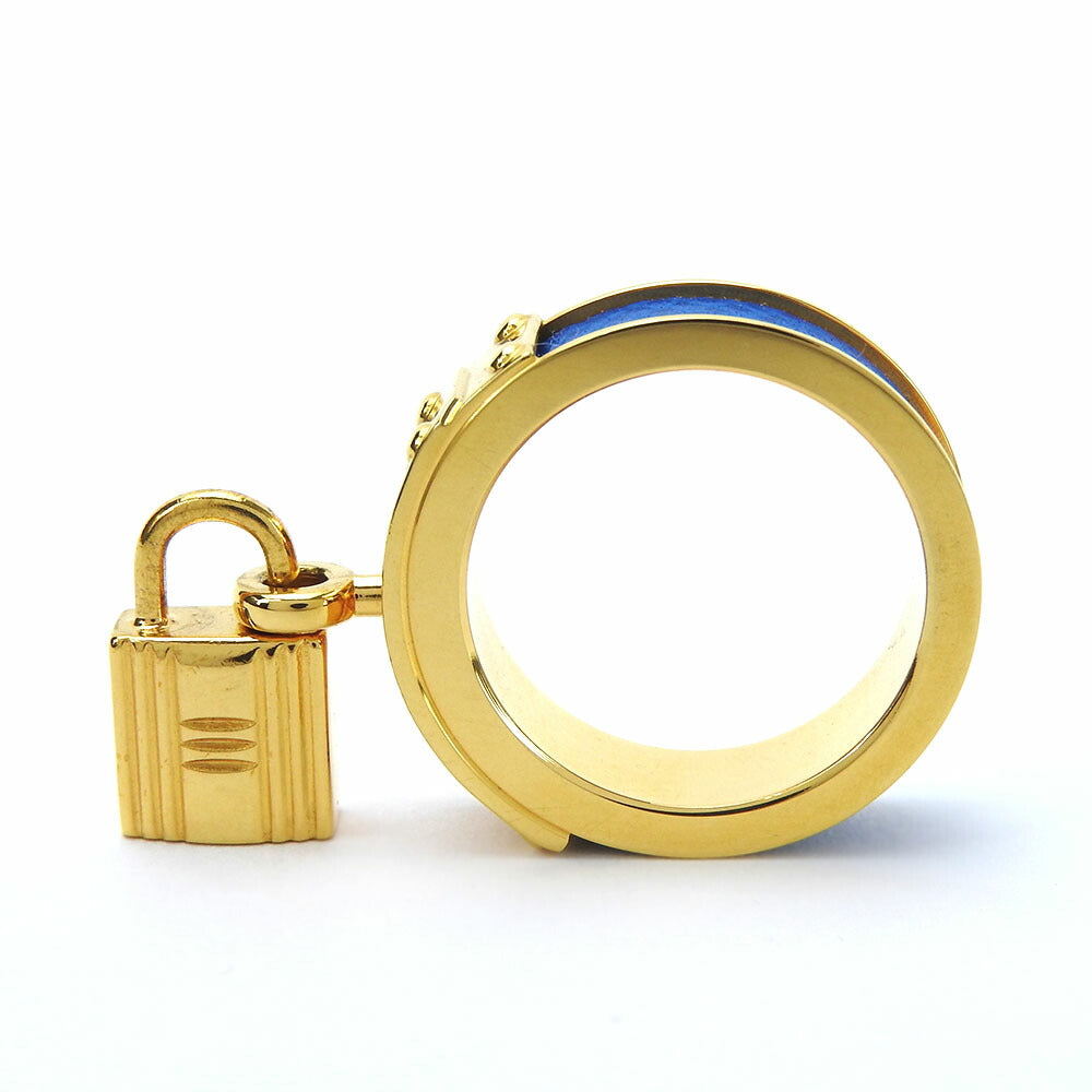 HERMES Scarf ring Metal, Leather gold Women Used