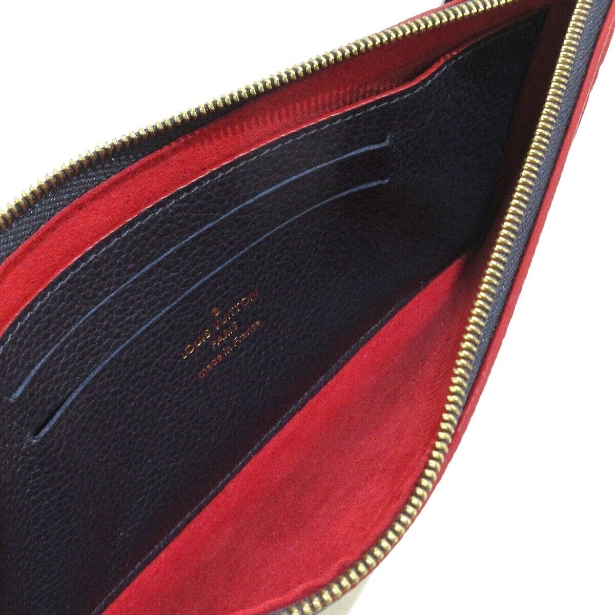 Louis Vuitton Clutch Malines Rouge Empreinte