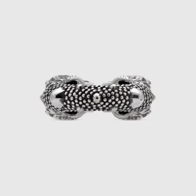 Gucci Tiger Head Cuff Ring in Sterling Silver