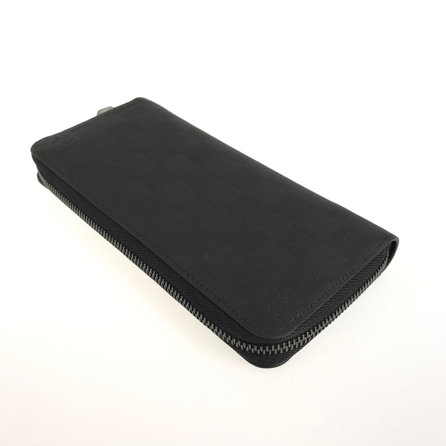 LOUIS VUITTON Damier Anfini Zippy Wallet Vertical N63548 Long wallet Round zipper