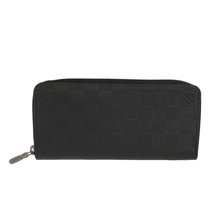 LOUIS VUITTON Damier Anfini Zippy Wallet Vertical N63548 Long wallet Round zipper