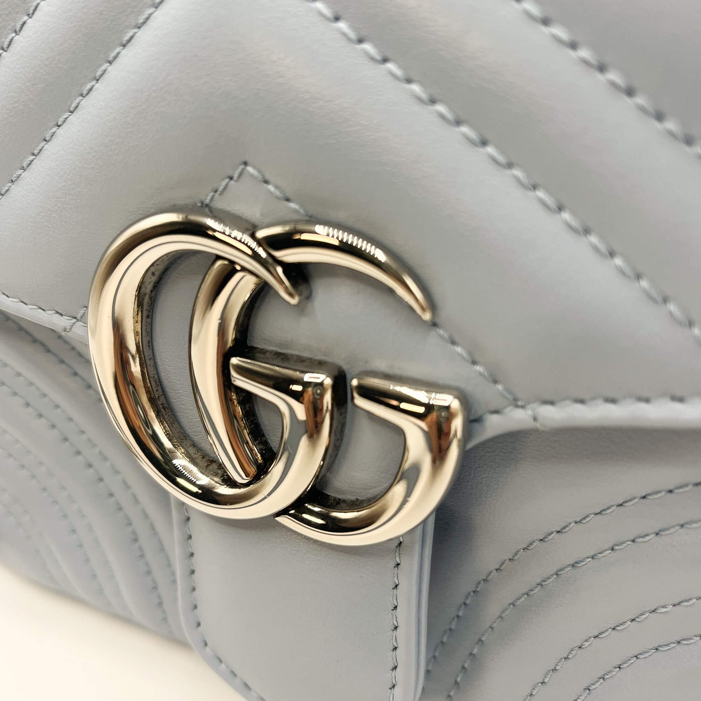 Gucci GG Azure Marmont Mini Matelassé Leather