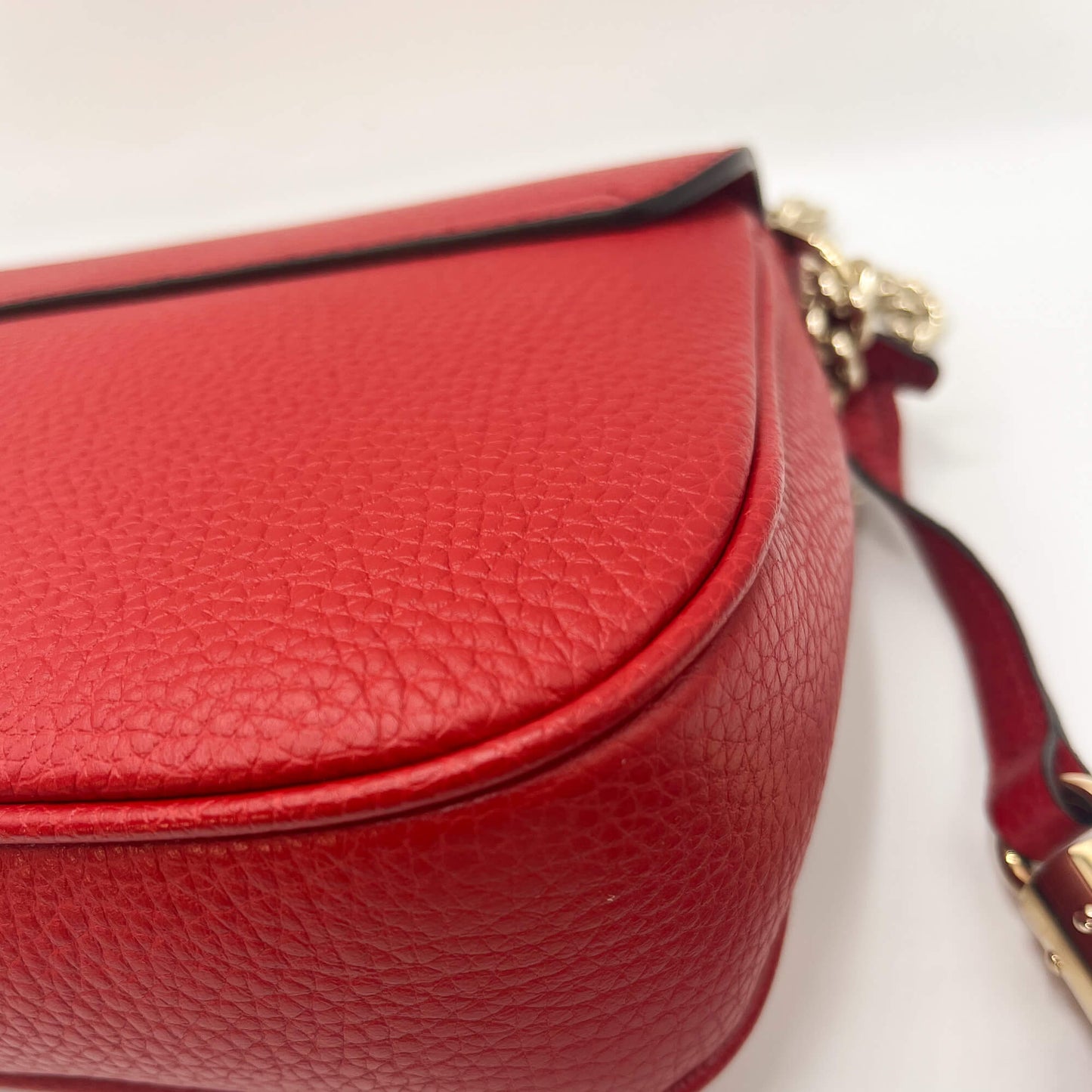 Gucci GG Soho Flap Red Leather
