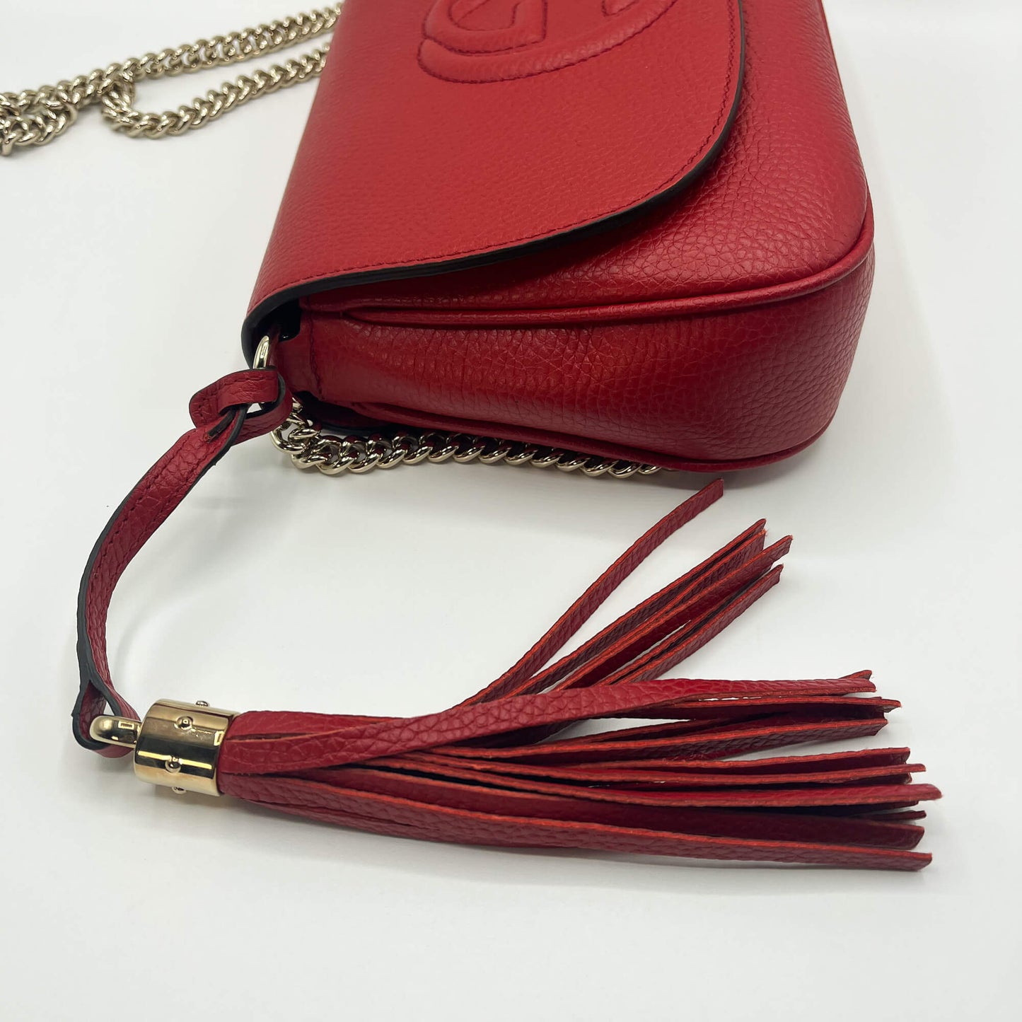 Gucci GG Soho Flap Red Leather