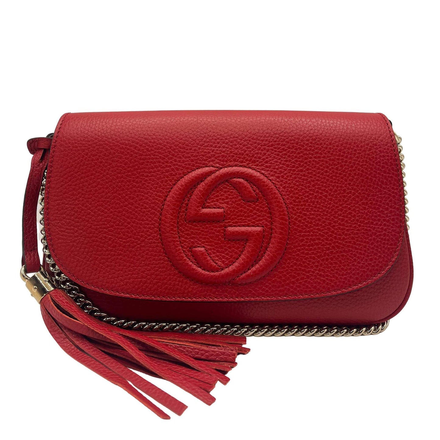 Gucci GG Soho Flap Red Leather