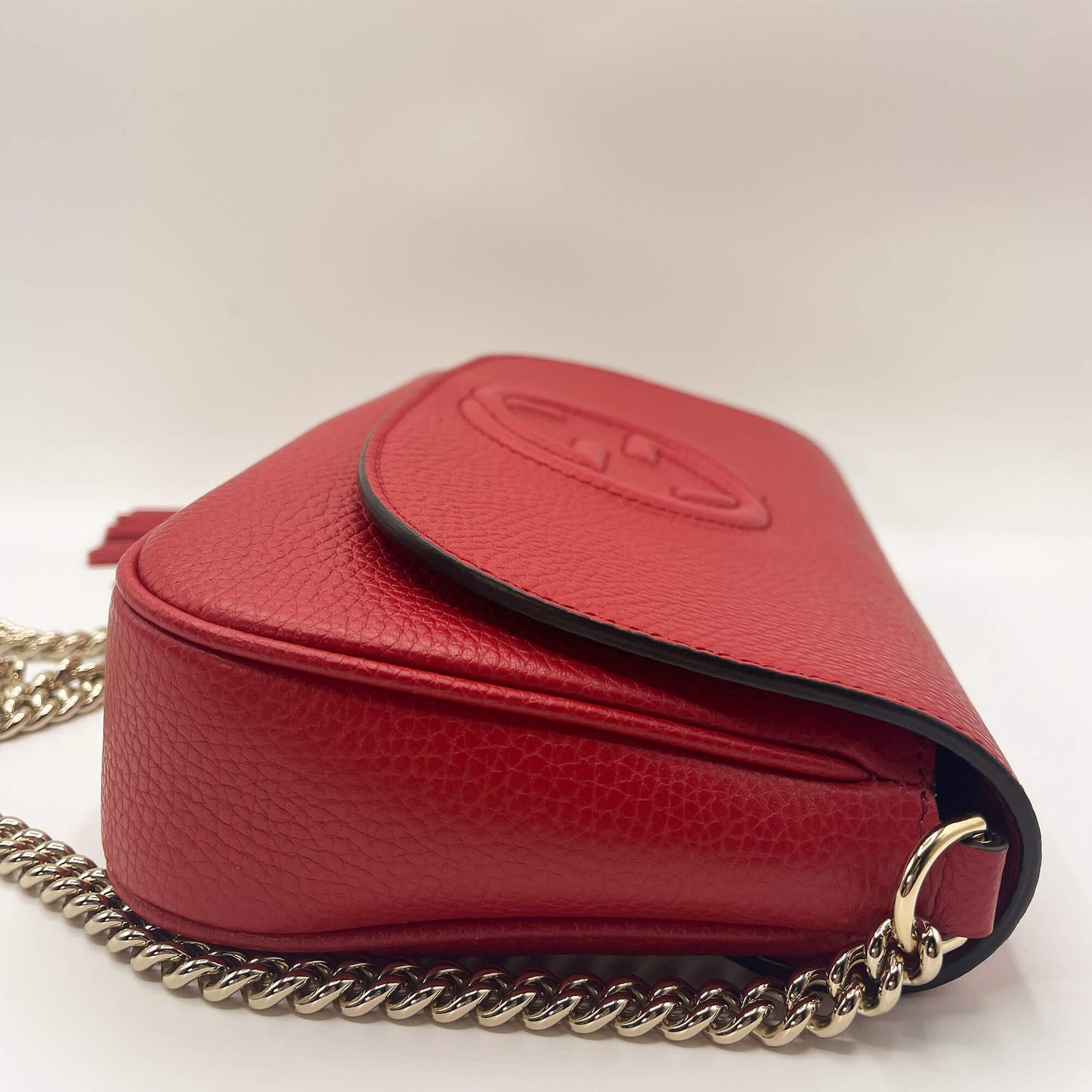 Gucci GG Soho Flap Red Leather