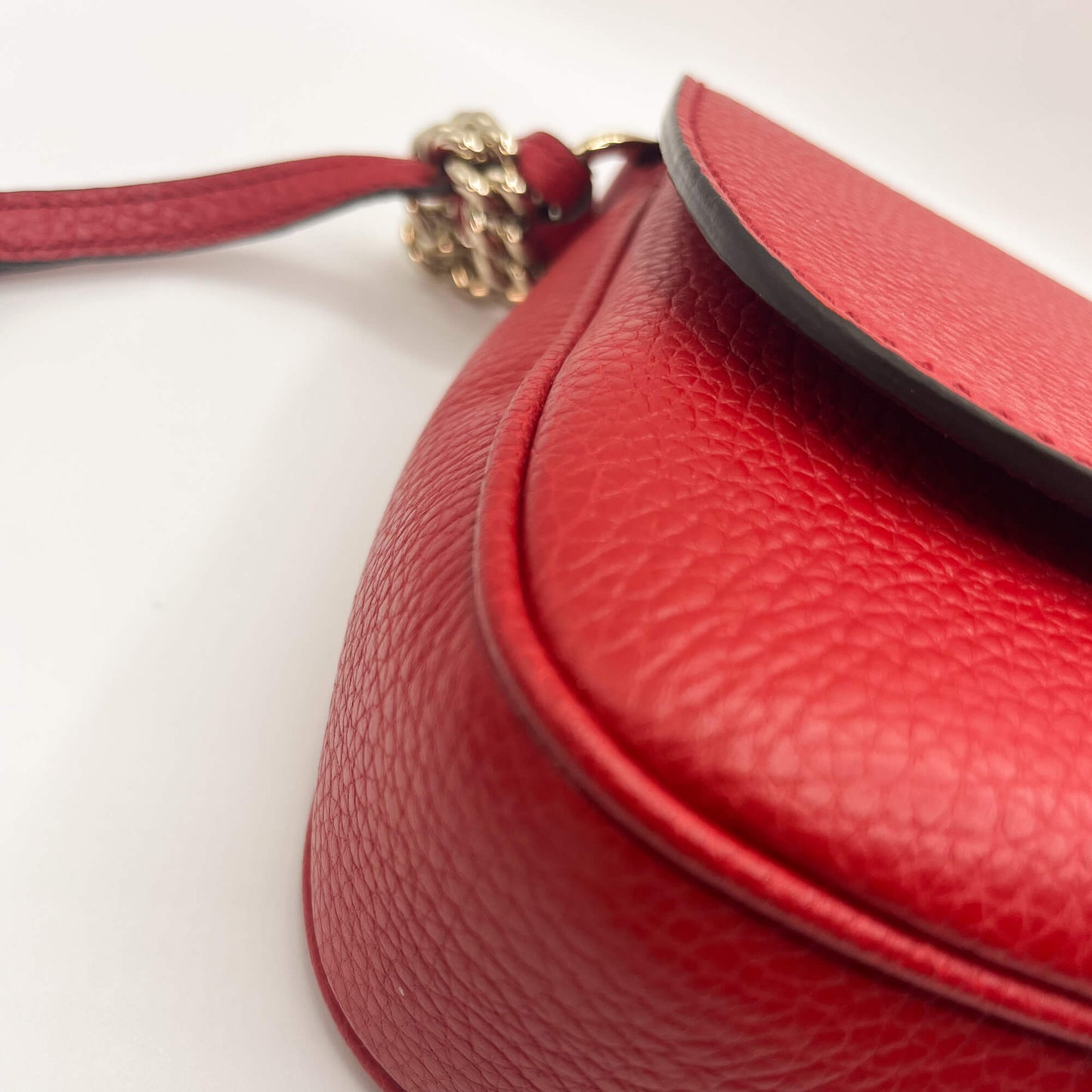 Gucci GG Soho Flap Red Leather