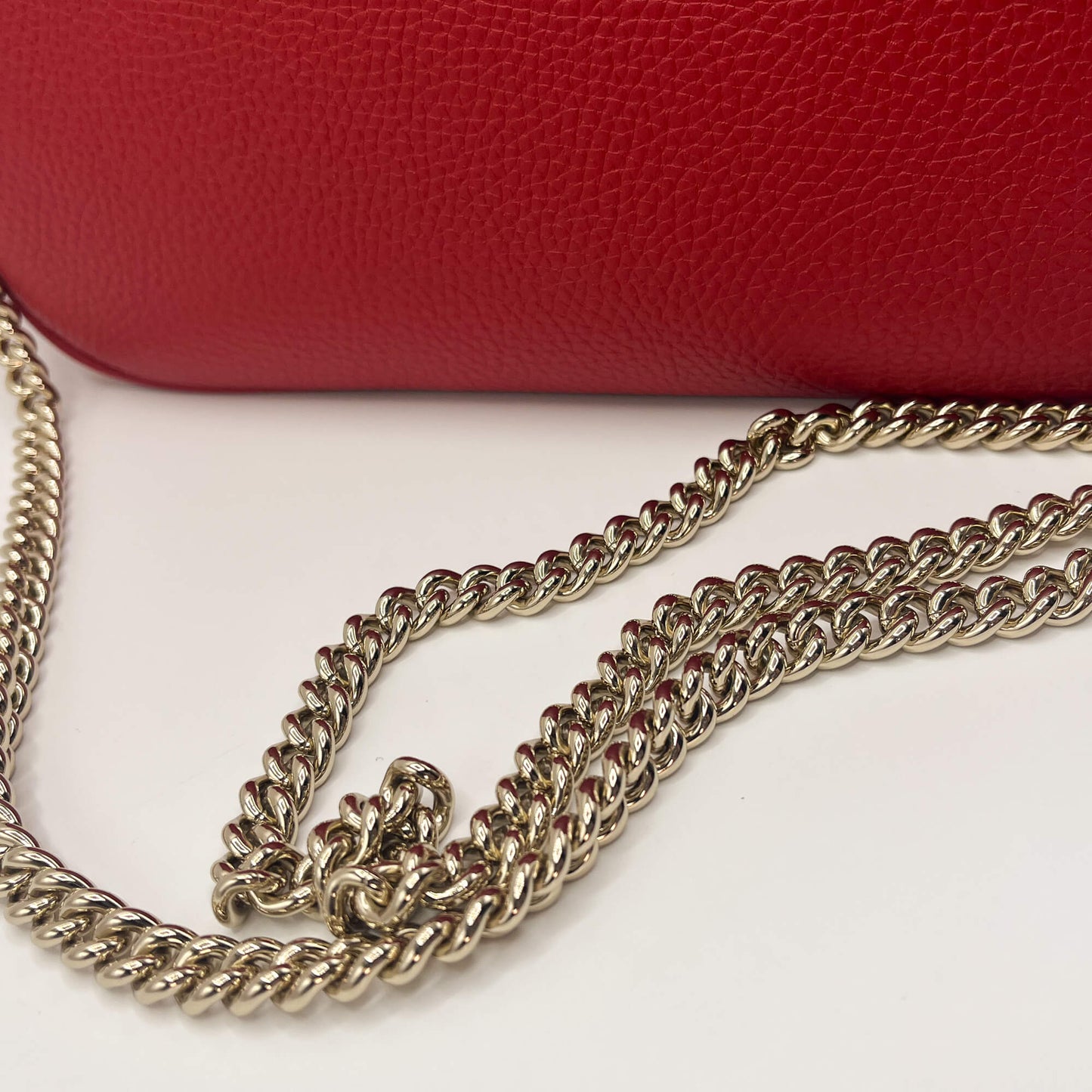 Gucci GG Soho Flap Red Leather