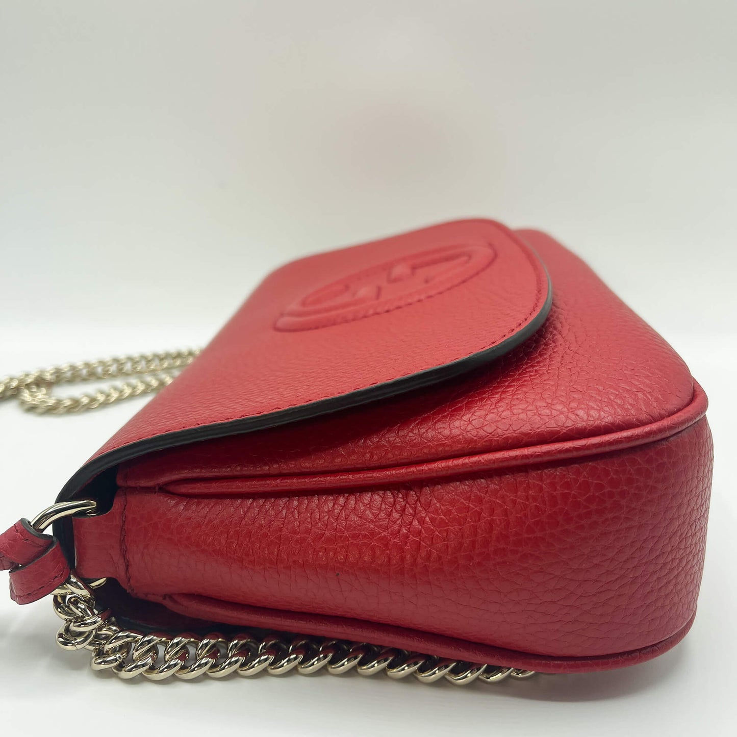 Gucci GG Soho Flap Red Leather