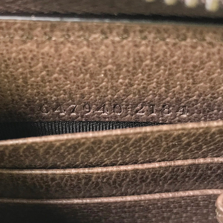 GUCCI GG Supreme Interlocking G 647940 Long wallet Round zipper