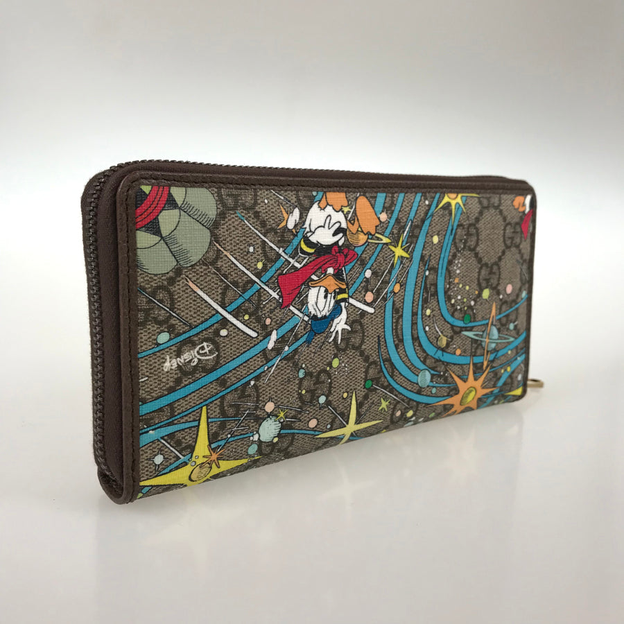 GUCCI GG Supreme Interlocking G 647940 Long wallet Round zipper