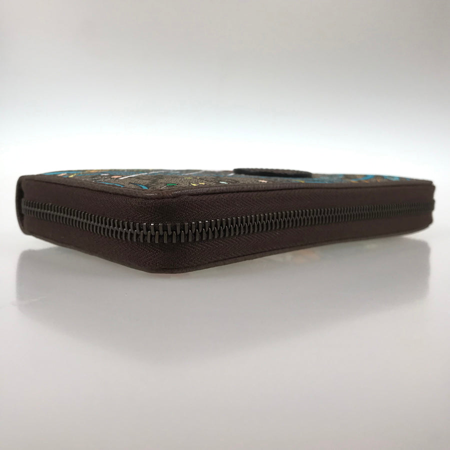 GUCCI GG Supreme Interlocking G 647940 Long wallet Round zipper