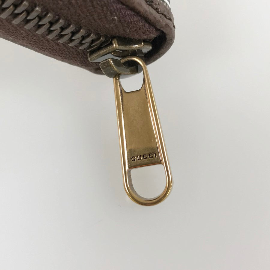 GUCCI GG Supreme Interlocking G 647940 Long wallet Round zipper
