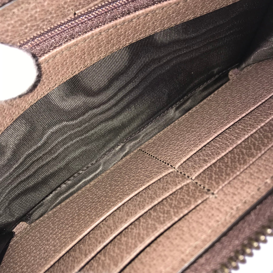 GUCCI GG Supreme Interlocking G 647940 Long wallet Round zipper