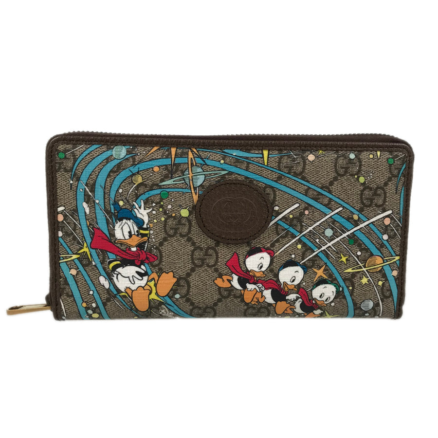 GUCCI GG Supreme Interlocking G 647940 Long wallet Round zipper