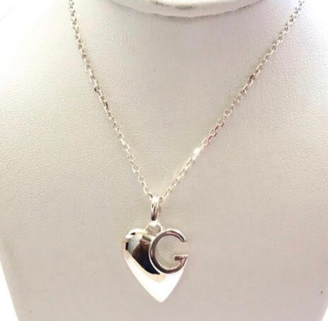 Gucci Sterling Silver Charlotte Heart Necklace