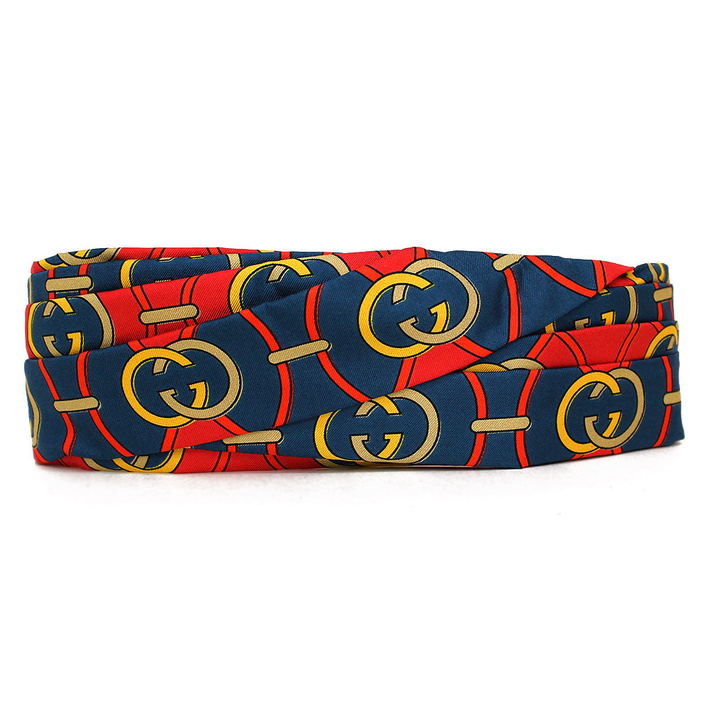Gucci Silk GG Giwy Headband in Red