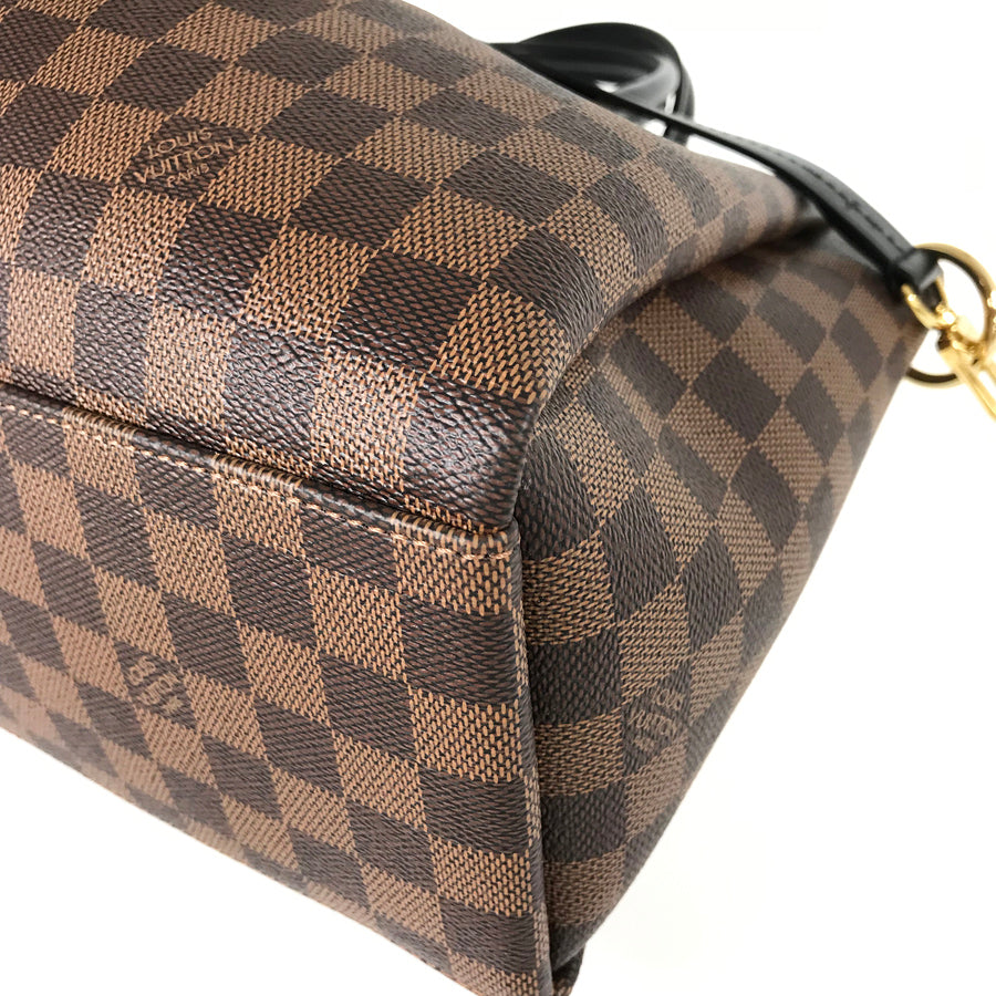 LOUIS VUITTON Damier Odeon Tote MM 2WAY Shoulder Handbag