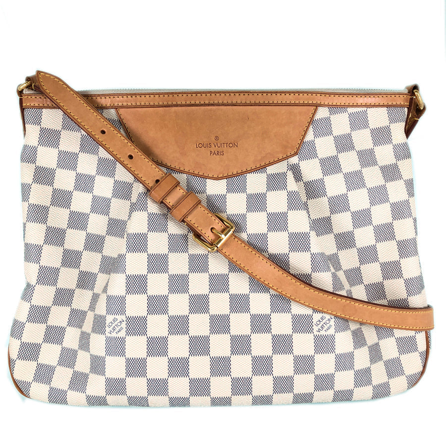 LOUIS VUITTON Damier Azul Siracusa MM N41112 Shoulder bag