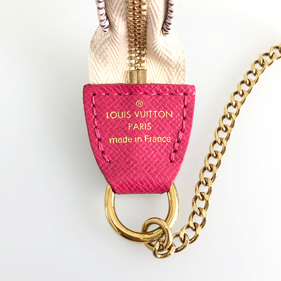 LOUIS VUITTON Damier Azur Mini Pochette Accessoires N62200 Pouch