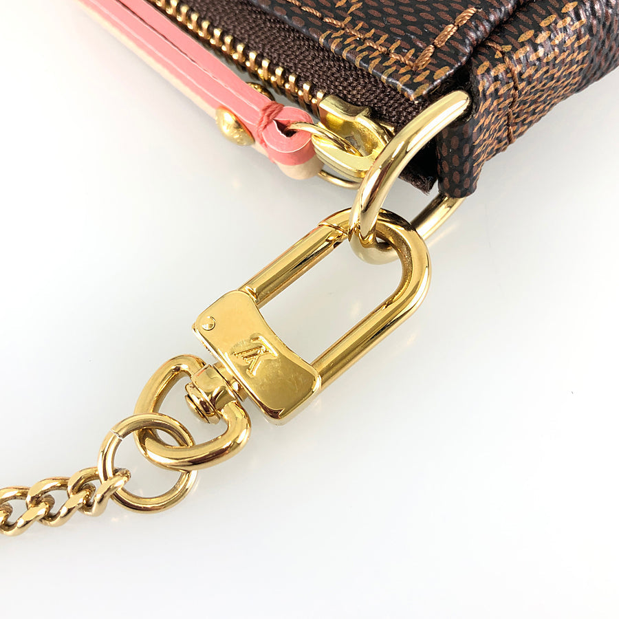 LOUIS VUITTON Damier Ebene Mini Pochette Accessoires N41433 Pouch