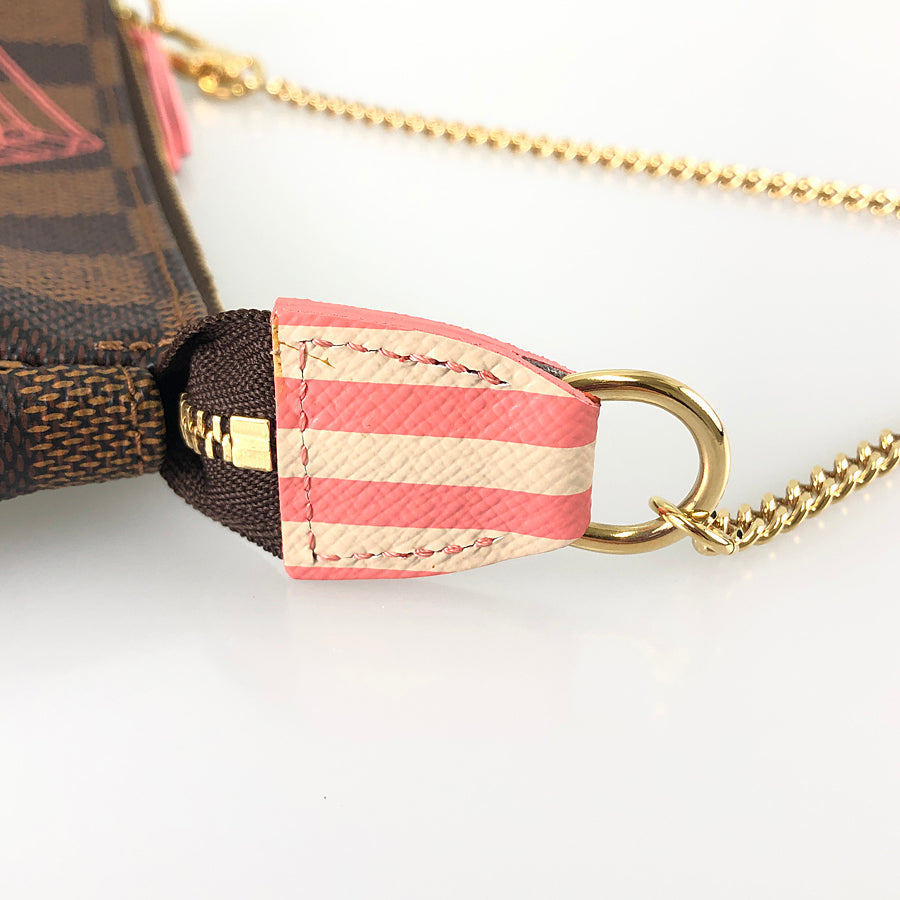 LOUIS VUITTON Damier Ebene Mini Pochette Accessoires N41433 Pouch